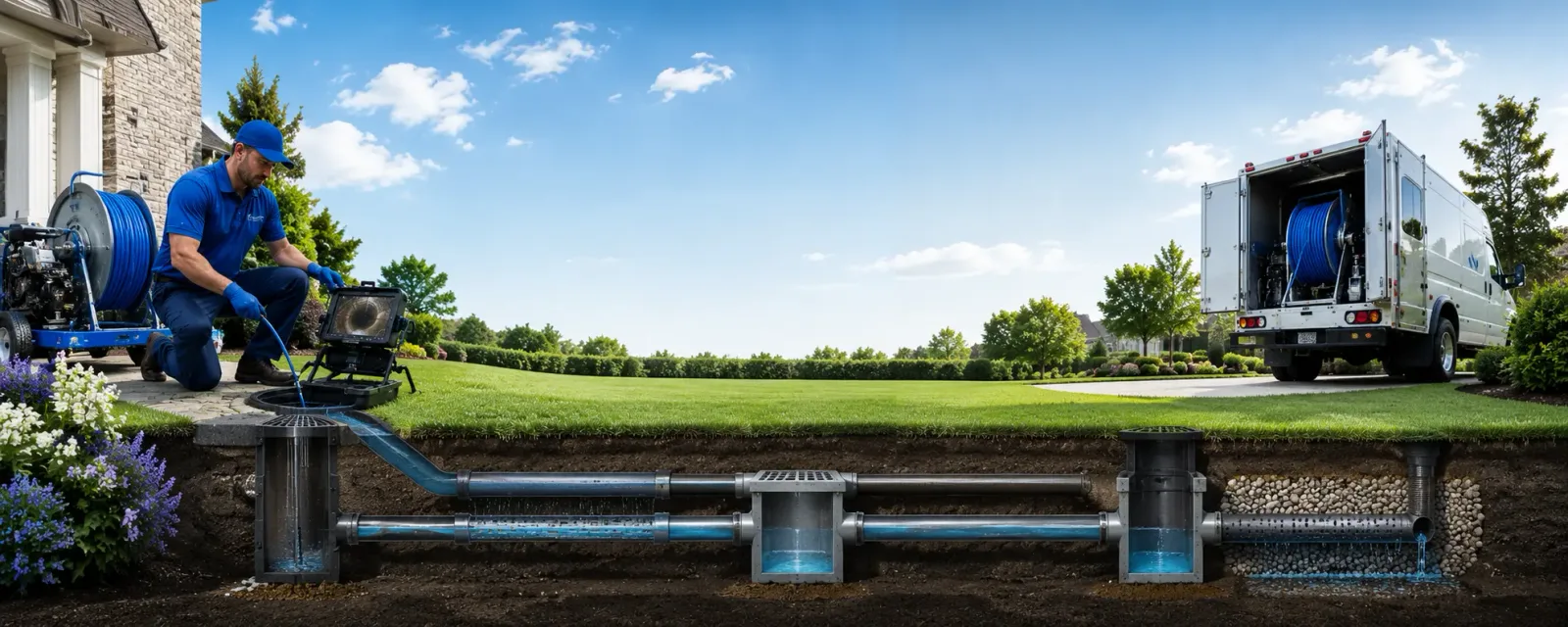 Outdoor drain cleaning information for Rudd, IA